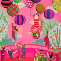 Balloon in the sky, party on the ground